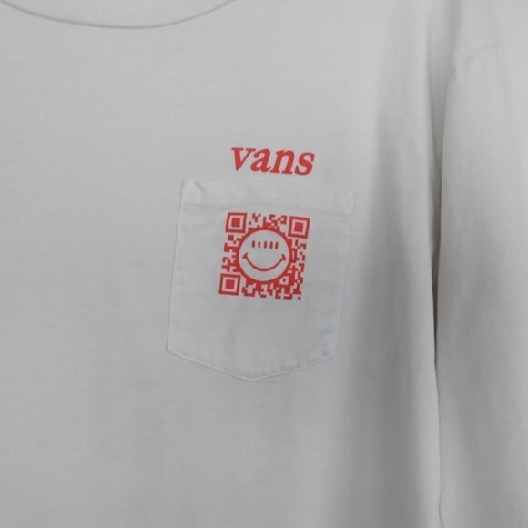 Vans | Worldly Blousant Long Sleeve Graphic Tee Shirt White | Size S - Picture 5 of 10